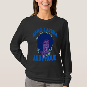 T-shirt Afro Latine Et Fière Amérique Latine Latina Puissa
