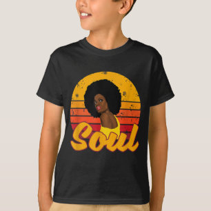 T-shirt Afro les années 70 80 ans Funk Afro Disco Soul Mel