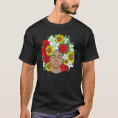 T-shirt Afro Natural Black Hair Kind Pride Melanin Flowers (Devant)