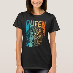 T-shirt Afro Queen Melanin Black Girl Magic African Black
