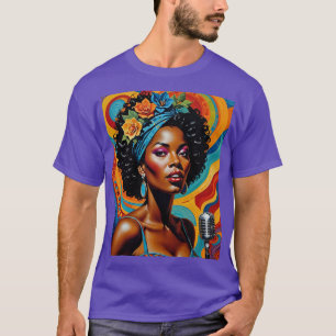 T-shirt Afro Soul Diva Art Vibrant Tee