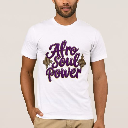 T-Shirt Afro Soul Power (Devant)