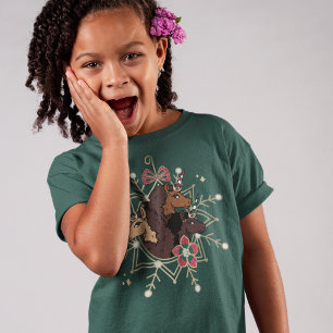 T-shirt Afro Unicorn Festive Vacances Magique
