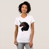 T-shirt Afro Unicorn | Magique (Devant entier)
