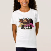 T-Shirt Afro Unicorn Queen Trio Design (Devant)