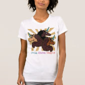 T-shirt Afro Unicorn Trio : Unique, Divine et Magique (Devant)