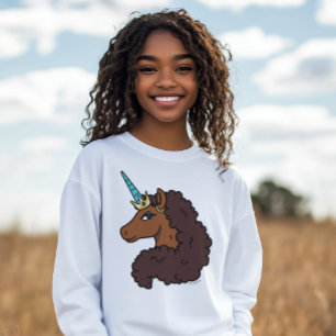 T-shirt Afro Unicorn   Unique