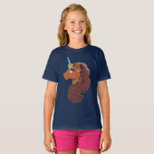 T-shirt Afro Unicorn | Unique (Devant entier)