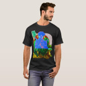 T-shirt Afrofuturisme avec ailes v2 (Devant entier)