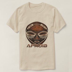 T-shirt Afroid - Masque Africain Cyber-Tribal Afrofuturism