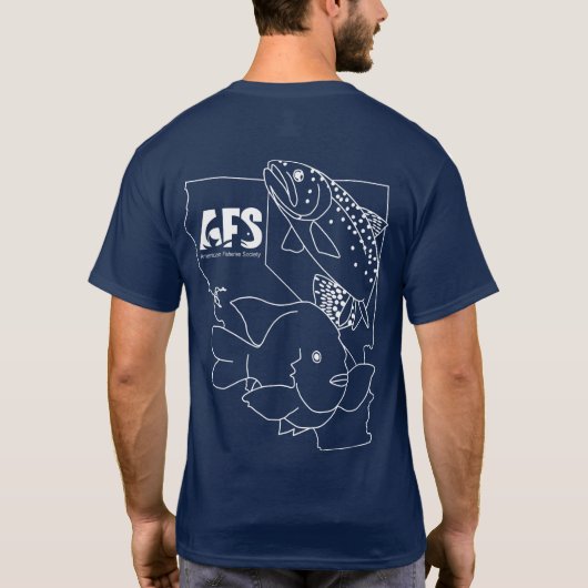 T-shirt AFS White Comic Sans Logo (Dos)