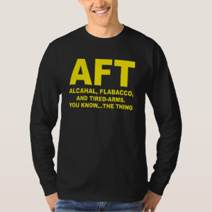 T-shirt Aft Alcahal Flabacco Et Armoiries Fatiguées Vous C