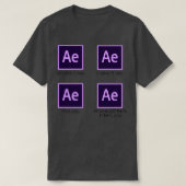 T-shirt After Effects aep Funny Files Video Editor Graphis (Design devant)