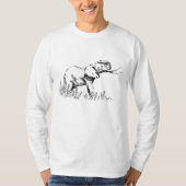 T-shirt Agamemnon des hommes - longue pièce en t de (Devant)