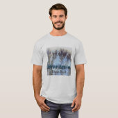T-shirt Agate de mousse - chemise de roche de bleus (Devant entier)