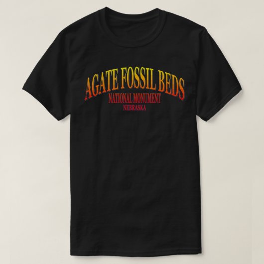 T-shirt Agate Fossil Beds National Monument Nebraska (Design devant)