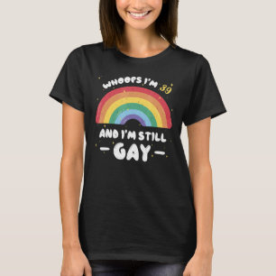 T-shirt Âge 39 Ans Lgbt Naissance arc-en-ciel Encore Gay p