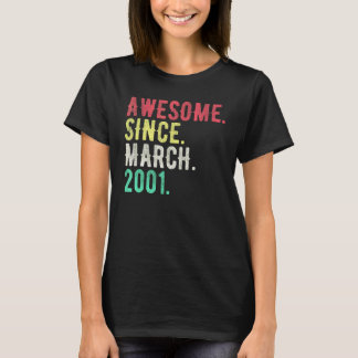 T-shirt âgé de 21 ans mars 2001