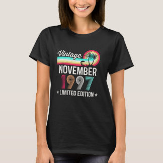 T-shirt Âgé de 24 ans 24e anniversaire Vintage novembre 19