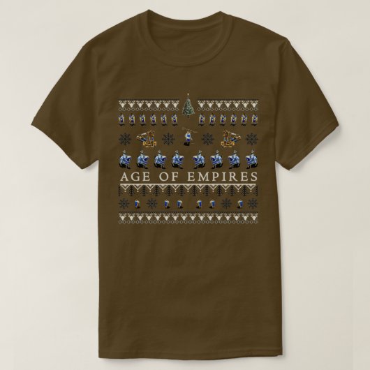 T-shirt Âge des empires mauvais Noël (Design devant)