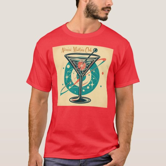 T-shirt Âge spatial du club Martini atomique (Devant)