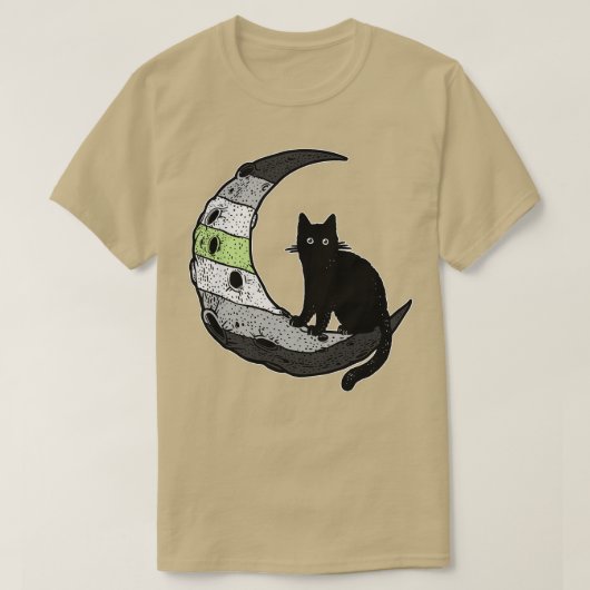 T-shirt Agender Cat Moon (Design devant)
