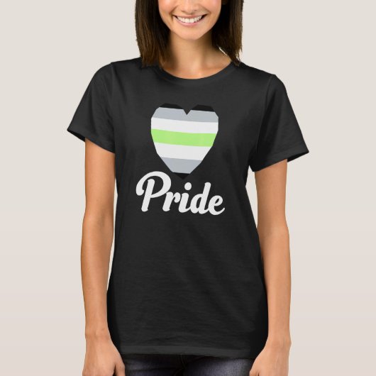 T-shirt Agender Gay pride Rainbow Word 2 (Devant)