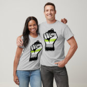 T-Shirt Agender Pride Fist (Unisexe)