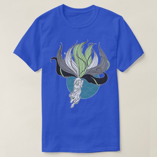 T-shirt Agender Pride Kitsune (Design devant)