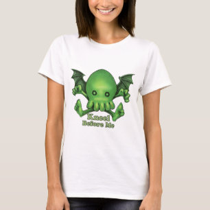 T-shirt Agenouillement mignon de Cthulhu Chibi avant moi