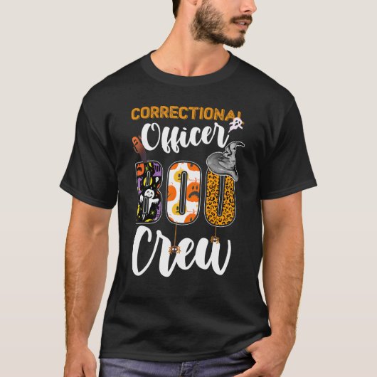 T-shirt Agent correctionnel Boo Crew Ghost Funny Hallowee (Devant)