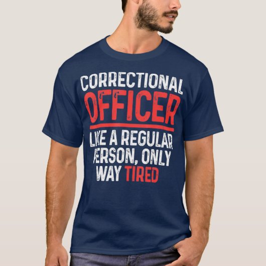 T-shirt Agent correctionnel Way Fatigué Corrections (Devant)