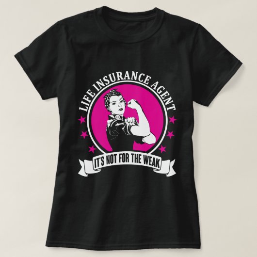 T-shirt Agent d'assurance-vie (Design devant)