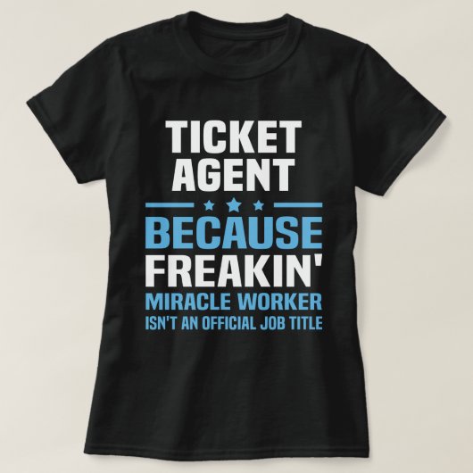 T-shirt Agent de billet (Design devant)