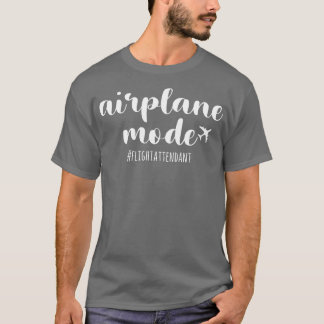 T-shirt agent de bord du mode avion