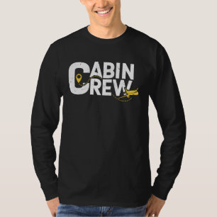 T-shirt Agent de bord Équipage de cabine Compagnie aérienn