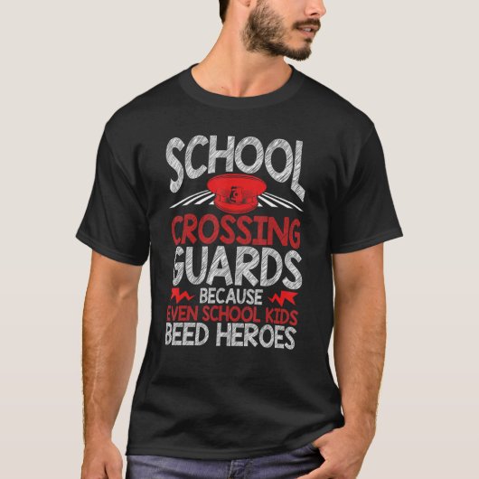 T-shirt Agent de circulation scolaire U2013 Agent de sécur (Devant)