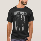 T-shirt Agent de correction à la retraite (Devant)