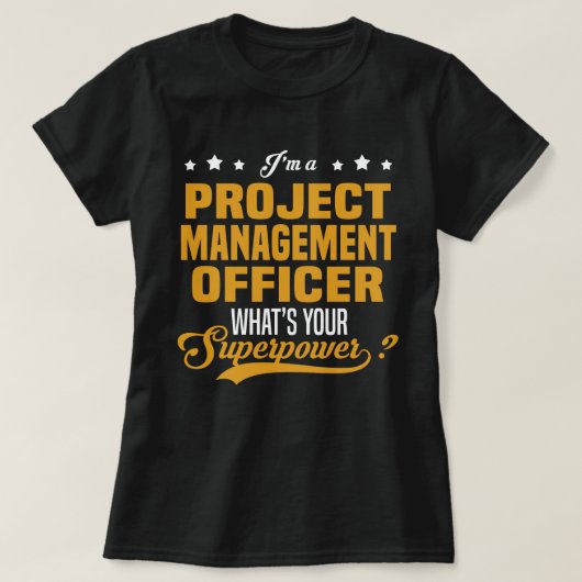 T-shirt Agent de gestion de projet (Design devant)