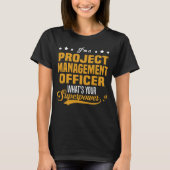 T-shirt Agent de gestion de projet (Devant)