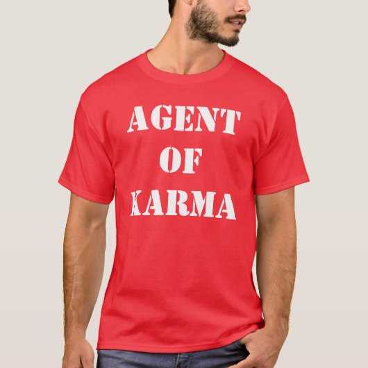 T-shirt Agent de karma (Devant)