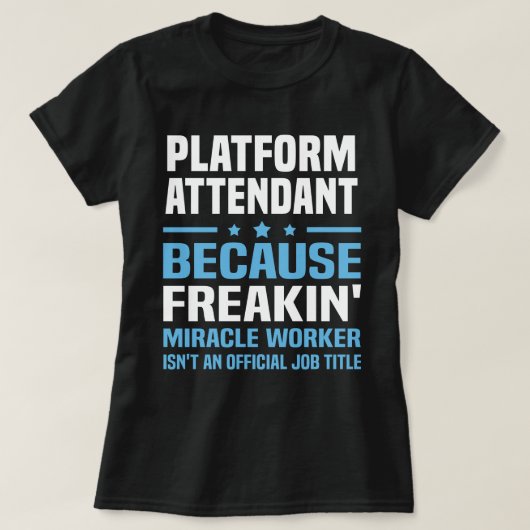 T-shirt Agent de plateforme (Design devant)