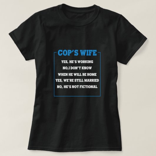 T-shirt Agent de police de police (Design devant)