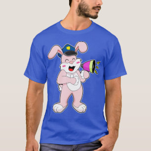 T-shirt Agent de police lapin Microphone