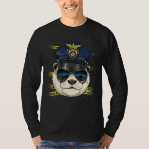 T-shirt Agent de police Loutre Police Criminelle Scène de