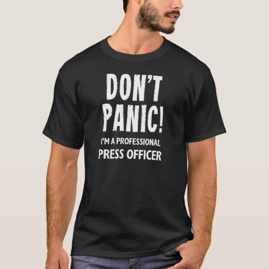 T-shirt Agent de presse (Devant)