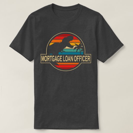 T-shirt Agent de prêt hypothécaire Dinosaur (Design devant)