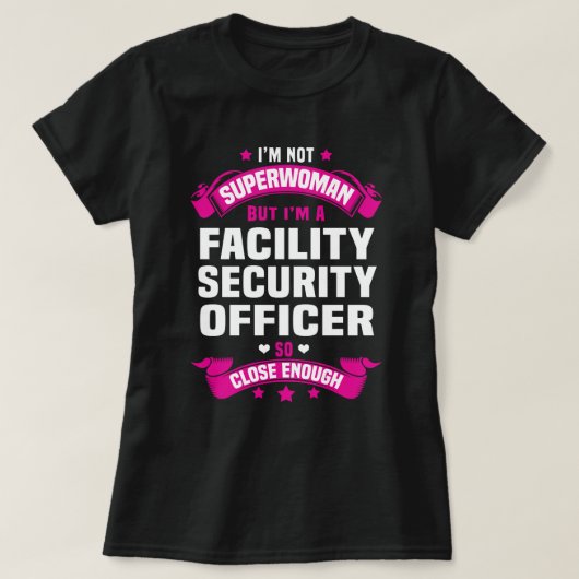 T-shirt Agent de sécurité des installations (Design devant)