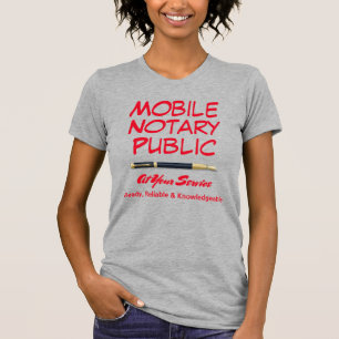 T-shirt Agent de signature de prêt public de notaire mobi