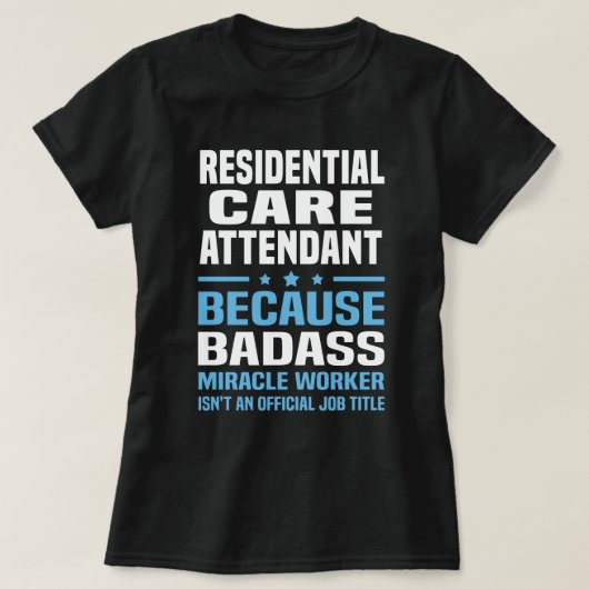 T-shirt Agent de soins résidentiels (Design devant)